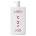 Native Sulfate Free Body Wash Contains Naturally Derived Ingredients | for Women & Men | Vanilla & Cactus Flower, 36 oz