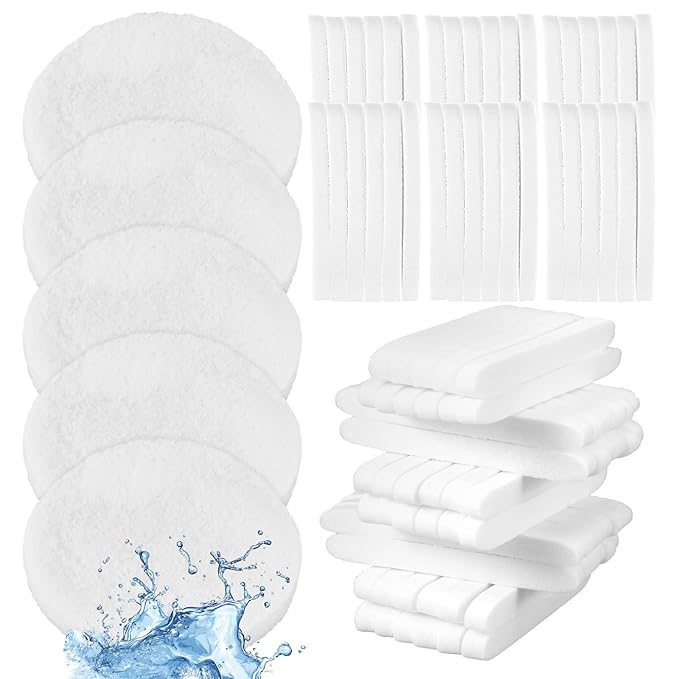 240+2 Pack White Compressed Facial Sponges with Storage Box, Professional Round Compress Face Cleaning & Makeup Removal Sponges for Estheticians, Soft Reusable Exfoliating Spa Sponge (3.1")