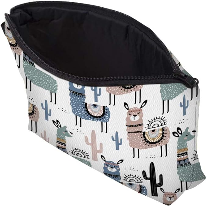 Deanfun Small Makeup Case - Cute and Waterproof Cosmetic Bag for Women(Cactus Camel D5-51444)