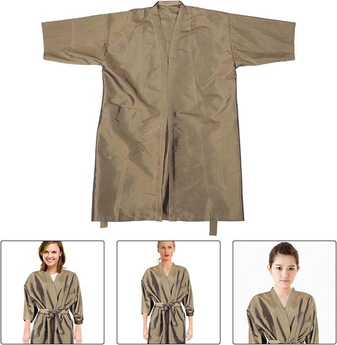 Hairdressing Client Gown Cape for Beauty Salon Barber Shop Comfortable Easy to Clean Hair Cutting Cape for Home Use Stylish Gold