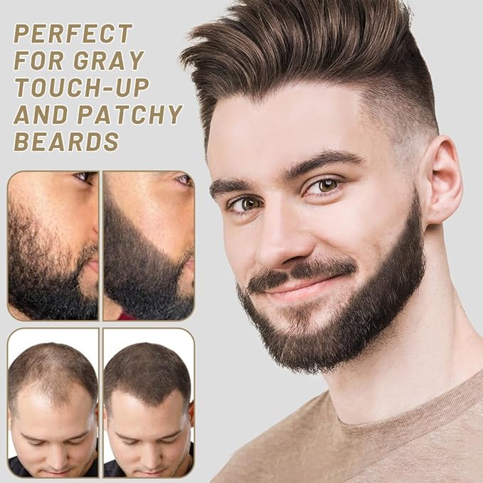 VOLLUCK Root Touch up Powder, Instant Hairline Powder for Thinning Areas and Gray Hair Coverage, Natural and Non-greasy Root Cover up for Women and Men (Medium Blonde, 0.35 Ounce)