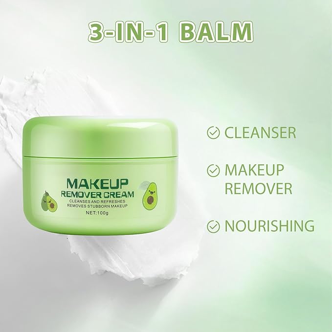 Makeup Remover Cleansing Balm,3.38Oz Deep Clear Makeup Cleansing Balm,Professional Remover for SFX, Face Paint & Glitter, Natural Gentle Moist Cleanser Cream for Face Body