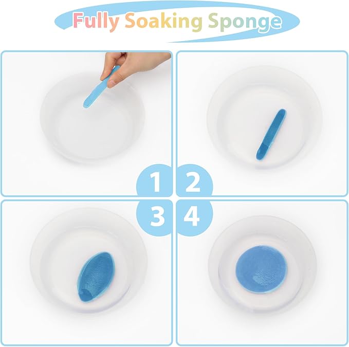 120Pcs Facial Compressed Facial Sponges for Women, Coldairsoap PVA Professional Makeup Sponge Female Removal Pads Compress Exfoliating Face Cleansing Rounds Wash Pad(pink+white+blue+purple)