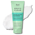 Rael Miracle Clear Facial Cleanser – Makeup Remover, Daily Face Wash, Gentle Deep Pore Cleansing Korean Skin Care for Oily & Combination Skin (Exfoliating Cleanser, 5.1 fl. oz)