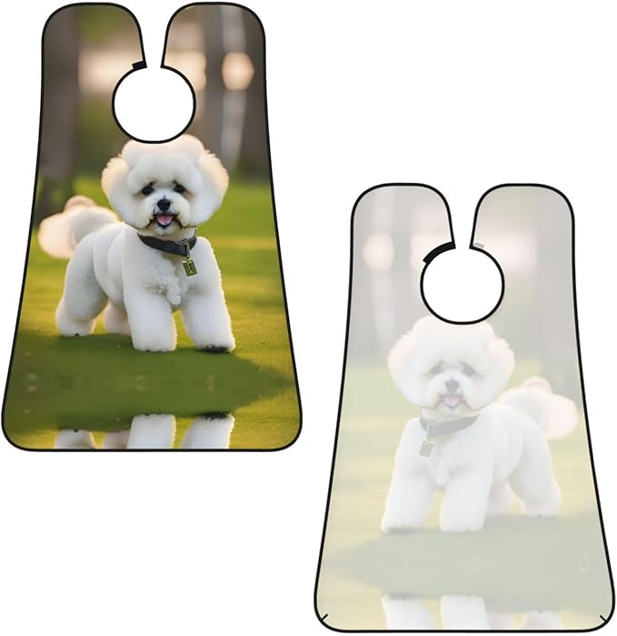 Three Dachshunds Print Beard Bib Shaving Apron, Beard Hair Trimming Cape Gift For Dad
