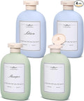 8.8 oz Plastic Travel Shampoo Bottles, Empty Plastic Squeeze Bottles with Flip Cap for Toiletries, Leakage-proof Travel Shampoo and Conditioner Bottles
