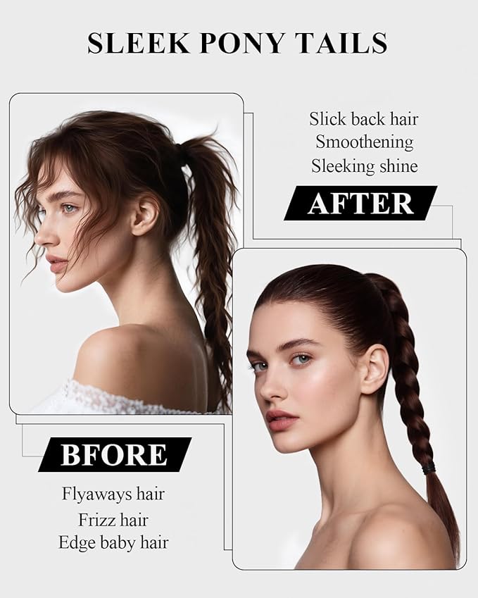100% Boar Bristle Slick-Back Brush | Natural Wooden Styling Tool to Restore Shine & Frizz Control, Smooth Flyaways | Teasing to Add Volume | Perfect for Sleek Ponytails, Buns & Men's Beard Grooming