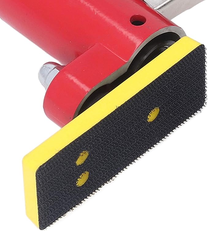 Jadeshay Random Orbital Sander Pneumatic Tool, High Power Push Switch Palm Sander with Air Filter, Zinc Alloy Construction, for Auto Body, Woodworking & Polishing