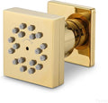 Polished Gold Shower Jet, 1 PCS Wall Mount Body Massage Body Jet with Rain & Spray Mode
