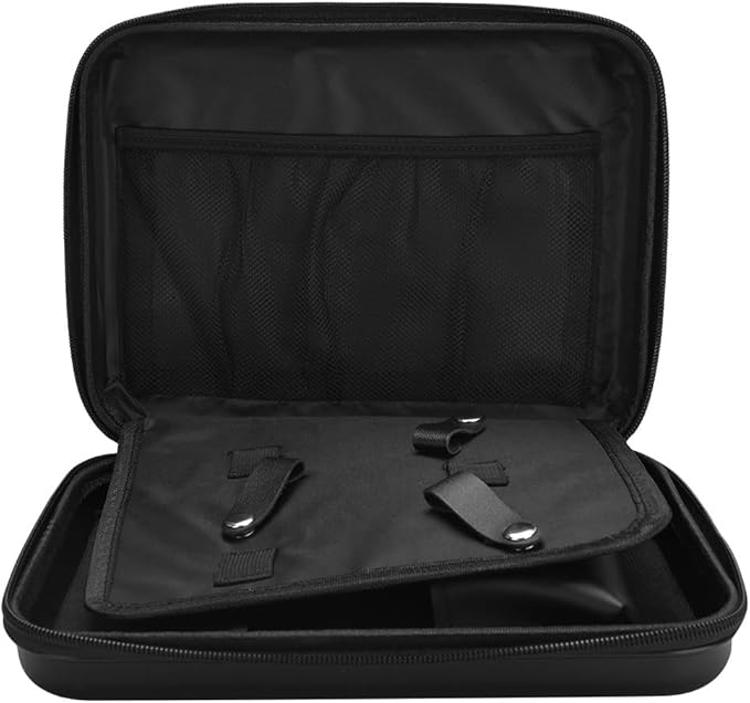 Barber Bag for Clippers Supplies, Sturdy Clipper Storage Case for Barber Accessories, Hair Trimmer Organizer Travel Bag for Men Razor Guard Grooming Kits (Big-Black)