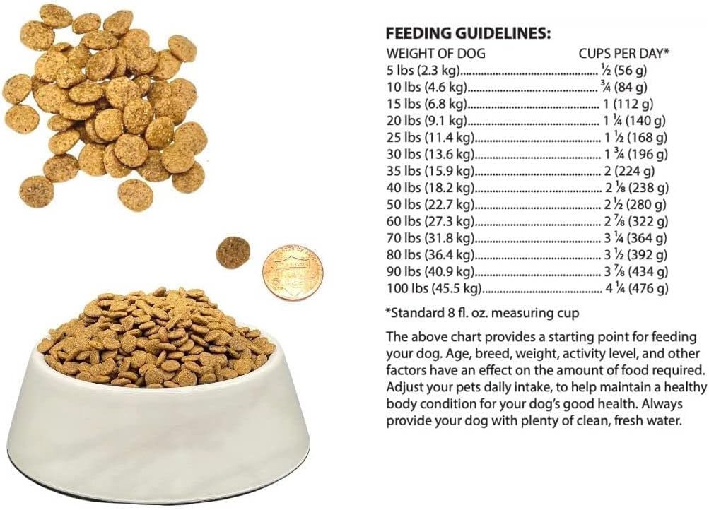 Bench & Field Holistic Natural Adult Dry Dog Food, Chicken Meal and Brown Rice Recipe 6.6 lb Bags (Pack of 4)