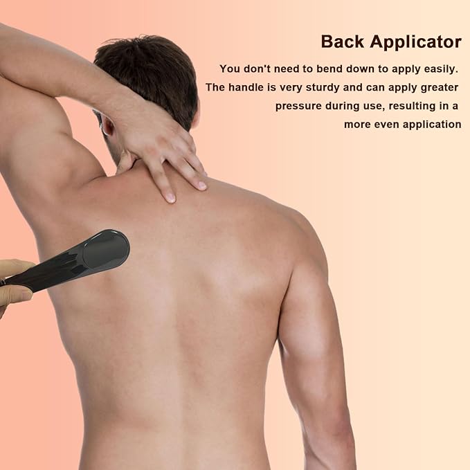 Back Lotion Applicator, Lotion Applicator, Sunscreen Applicator Features Foldable Portable Design with Non-Slip Handle, Lotion Applicator for Back Self Men and Women (Blue)