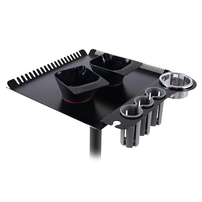 Bestauty Hair Dye Coloring Bowl with Magnetic Suction for Iron Salon Tray 2PCS Black