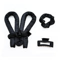 Heatless Hair Curler Set, Satin Hair Rollers to Sleep In with 2 pcs Scrunchies and 1 pc Clip,No Heat Curlers Curling Rod Headband for Women & Girls