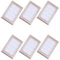 6 Packs 5 Pairs Eyelash Storage Book Eyelash Tray Holder Plastic Lash Tray Holder Eye Lash Tray Plastic Empty False Eyelash Trays Container Eyelash Storage Case Box, White