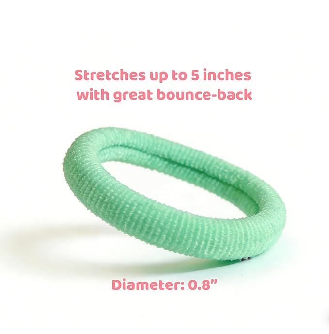 500 Psc Baby Hair Ties,Soft Cotton Toddler Hair Ties,Small Seamless Hair Bands for Girls and Kids,Multicolor Hair Elastics Ponytail Holders