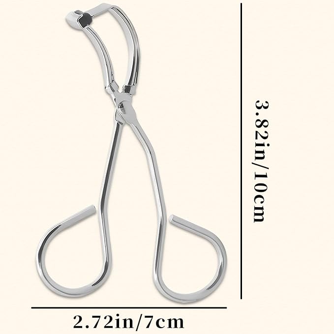 Eyelash Curler,Lash Curler for Short Lashes,Comfort Grip， Just Dramatically Curled Eyelashes for a Lash Lift in Seconds (Silver)