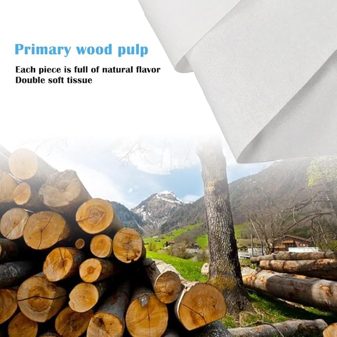 Car Tissue Refills, Auto Travel Tissue Packs, Facial Napkin Refills for Car Visor Tissue Holder - 3-Ply 36 Sheets/Pack - 4Packs