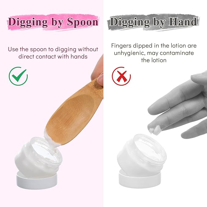 12 pcs Bamboo Deodorant Cream Applicators Multi-functional Facial Applicator Portable Clay Mask Applicators Makeup Beauty Tool Set Face Mask Spatula Beauty Spa Mini Spoon for Mud Cosmetic Reusable