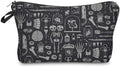 Deanfun Small Makeup Case - Cute and Waterproof Cosmetic Bag for Women(Happy Halloween D5-52254)