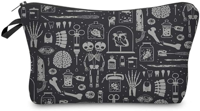 Deanfun Small Makeup Case - Cute and Waterproof Cosmetic Bag for Women(Happy Halloween D5-52254)