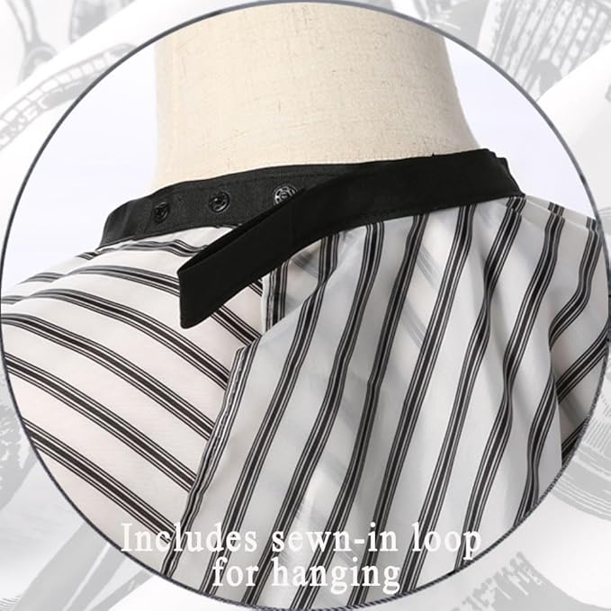 Professional Waterproof Barber Cape with Snap Closure, Hair Cutting Salon Cape Hairdressing Apron Stripe