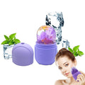 Ice Roller for Face and Eye, Ice face roller,Gua Sha Facial Tools, Facial ice roller, Skin Care Tools,Ice mold for face… (purple-face)