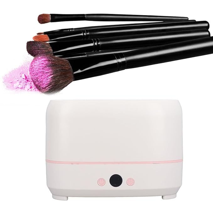 Makeup Brush Dryer Machine Quickly Drying 12 Holes Cosmetic Automatic Brush Drying Machine Multifunctional Tool Electric Makeup Brush Cleaner and Dryer for Professional Salon Home Use