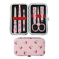 Éclat Manicure Pedicure Kit for Men & Women, 6Pcs Finger & Toe Nail Care Tools Includes Nail Clipper Cutter, Tweezer, File, Cuticle Pusher, Personal Care Professional Grooming Set With Travel Case