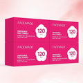 FACEMADE 480 Count (4 Packs) Disposable Face Towels, 100% USDA Biobased Face Towelettes Disposable, Ultra-Soft Facial Towels for Sensitive Skin, Perfect for Cleaning and Makeup Remover