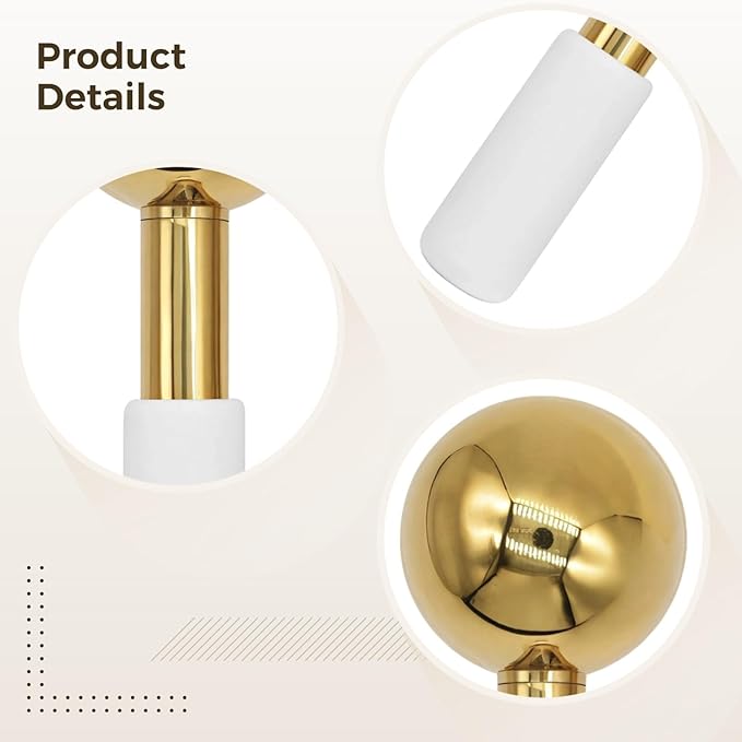 2-Pack Ice Globe Facial Roller Set, Stainless Steel Cooling Tool For Skin Firming, Reduces Puffiness, Smooth For Quick Cleaning