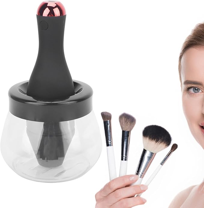 Diydeg Makeup Brush Cleaner and Dryer Machine, 2 Gears USB Rechargeable Fast Electric Cosmetic Automatic Brush Cleaner Spinner Makeup Brush Tools, Wash and Dry in Seconds, for Makeup Brushes