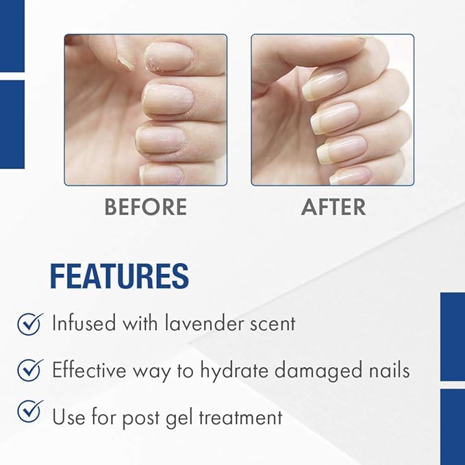 IBD Lavender Cuticle Oil – Moisturizing Nail Oil for Growth & Strength, Repair Damaged Nails, Cuticle Softener, Lavender Scent, 0.5 fl oz