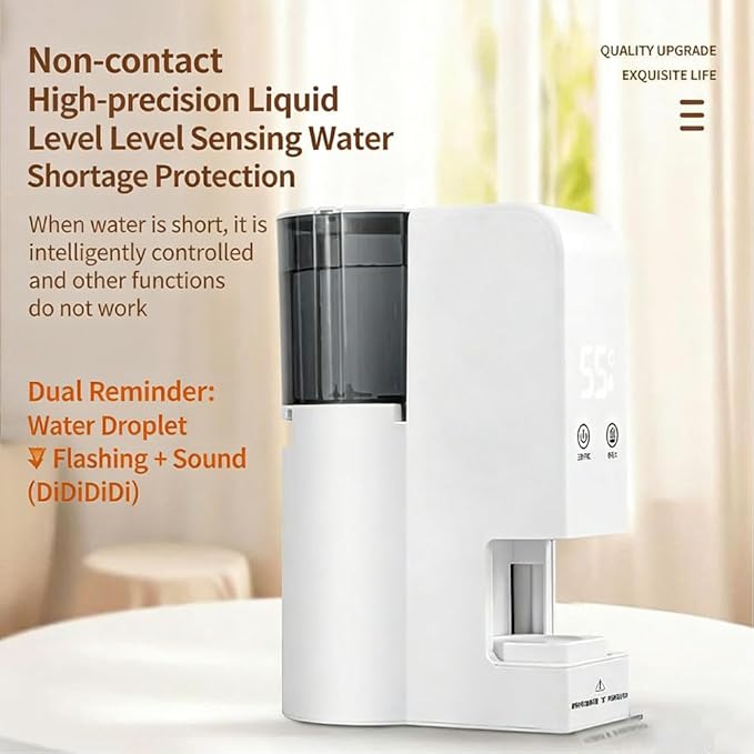 Hot Face Towel Heater Machine, Intelligent Disposable Towel Heating and Compression, 5-Second Warming, Portable Compressed Towels Steamer for Facials, Spa, Cleaning, White