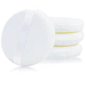 4 Pack Extra Large Body Powder Puff, Soft Cotton Powder Puffs 4.13 Inch Dusting Powder Puff Washable Round Powder Puffs for Woman Baby Body Face Loose Dusting Powder