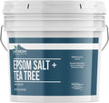 Earthborn Elements Tea Tree Epsom Salt (1 Gallon) Pure & Undiluted, Soothing Aroma