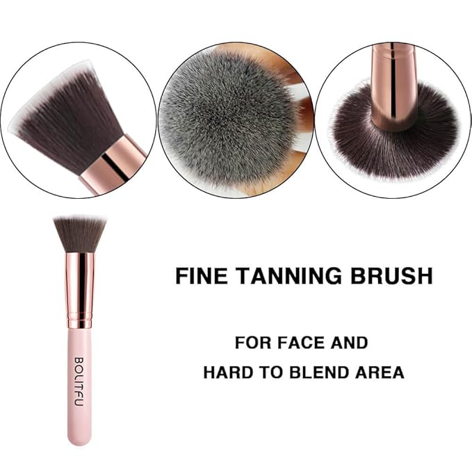 4 Pack Self Tanning Mitt Applicator Kit, with Self Tanner Mitt, Self Tan Back Applicator, Exfoliating Glove, Flat Top Face Tanner Brush, Tan mit for Self Sunless Tanner (black)
