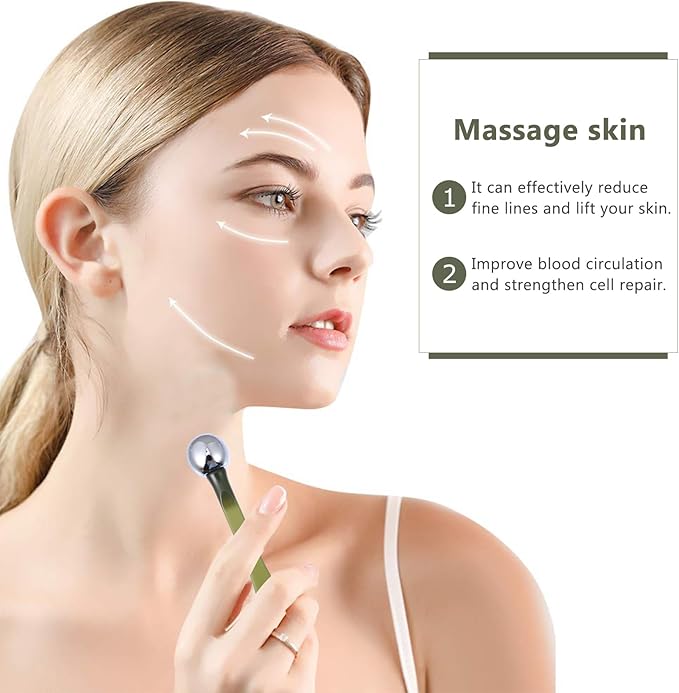 Eye Cream Roller Stick 6pcs Eye Cream Applicator Eye Roller Massage Sticks Massage Wand Matal Eye Roller for Puffy s and Dark Circles Applicator