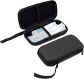 Tuciyke Tampon Storage Bag,2 Pack Black Tampon Holder Bag with Zipper 6.3x3.3x1.2 inches Small Pouch for Feminine Products Portable Period Bags for Women,Ladies