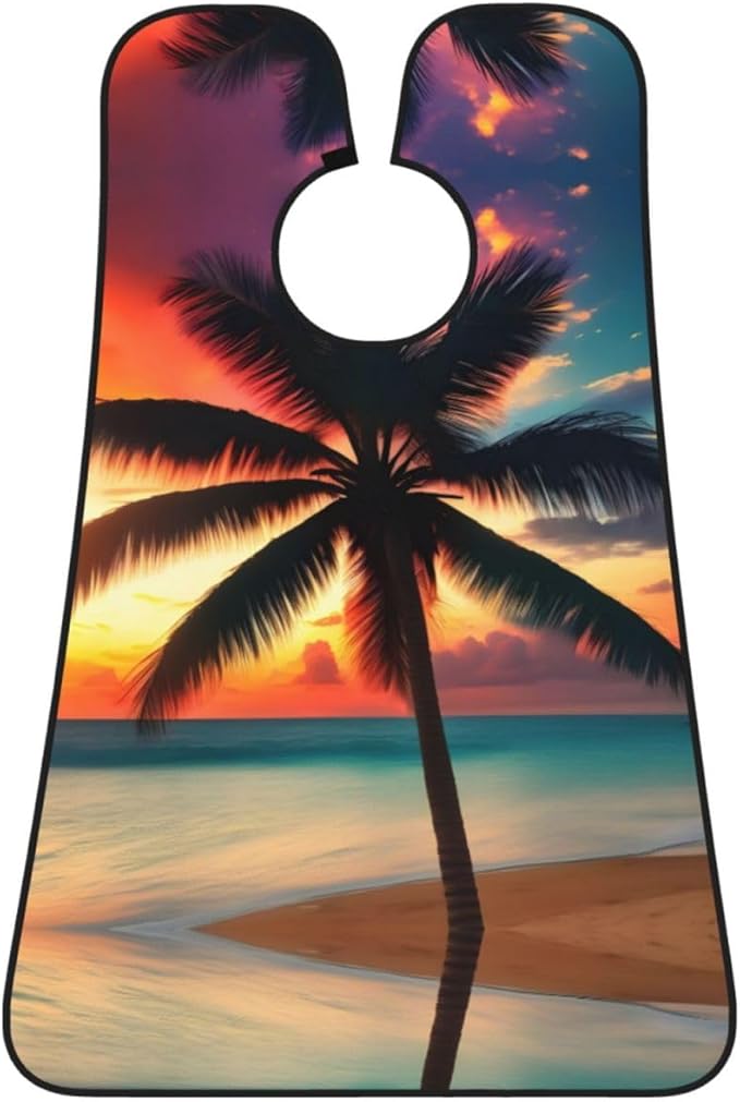 Underwater Scenery Print Beard Bib Shaving Apron, Beard Hair Trimming Cape Gift For Dad