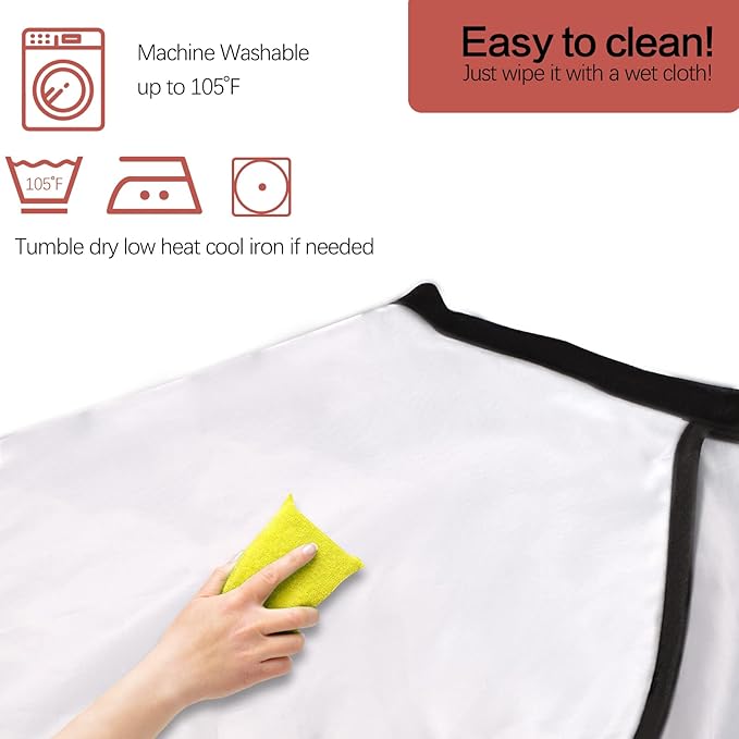 Short Barber Cape, Waterproof Nylon Salon Hair Cutting Cape, Makeup Artist Cape for Hair Dye, Comb-out, Styling, Shampoo