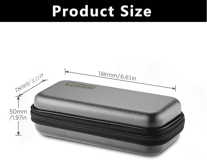 Trimmer Case, Razor Storage Bag Shaver Travel Hard EVA Box for Electric Trimmer and Accessories - Case Only (Gray)