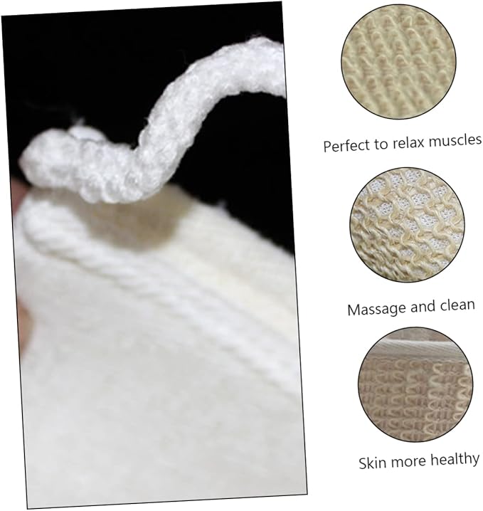 3pcs Exfoliating Bath Scrubber Strap for Skin Cleaning and Back Massage for Deep Cleansing and Exfoliation Shower Gentle Skin Types
