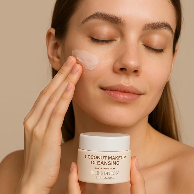 The Edition Coconut, Makeup Balm, Face Cleanser, Makeup Remover & Cleansing Balm – Gentle Face Makeup Cleanser for Waterproof Makeup, Hydrating Skincare for All Skin Types, 50g