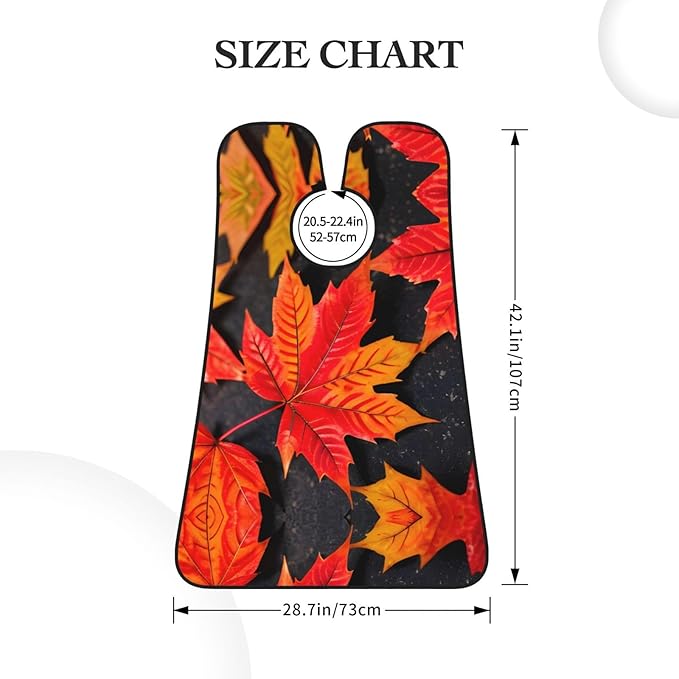 Magic Mushrooms Print Beard Bib Shaving Apron, Beard Hair Trimming Cape Gift For Dad