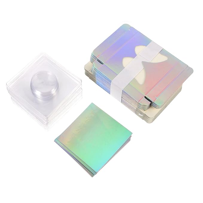 30pcs Hollow Eyelash Box for False Lashes Storage Organizer Seal and Easy Open Design for Travel and Eyelash Tools