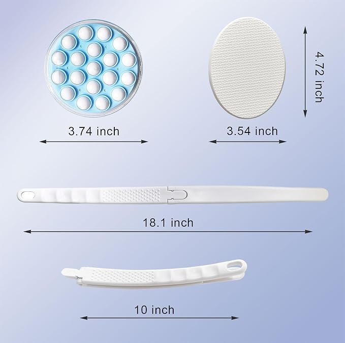 Lotion Applicators for Back, 18 inch Back Lotion Applicator, Back Lotion Applicator for Your Back, Foldable Handle Easy Reach Self Apply Cream Moisturizer Sunscreen