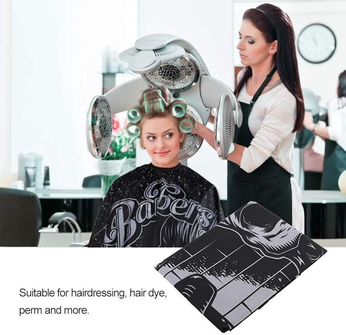 Barber Cape, Professional Hair Cutting Cape, Haircut Capes For Adults, Oilproof Anti-static Cutting Hair Beard Hairdressing Salon Cape, No Sticking to Hair, Easy to Clean