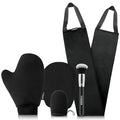 Streakless Self Tanning Mitt Applicator Kit, 5 Pack Self Tanner Mitt with Tanning Glove, Self Tanner Back Applicator, Tanning Brush, Mini Face Glove and Exfoliating Mitt