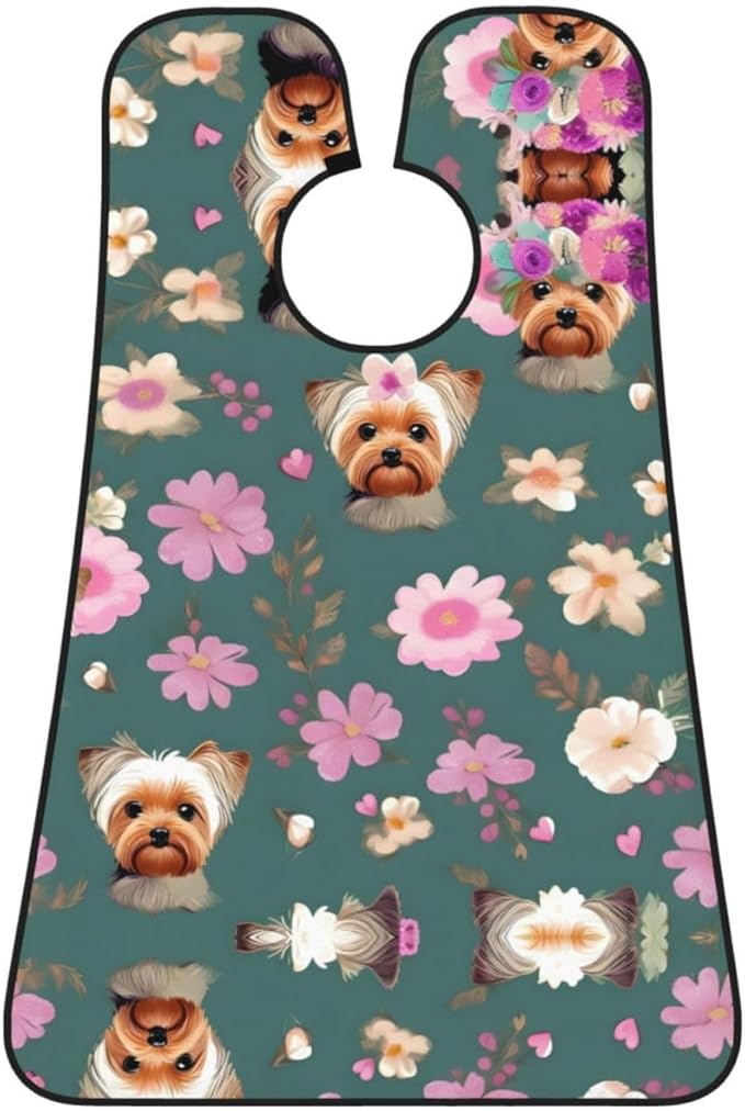 Jellyfish Pattern Print Beard Bib Shaving Apron, Beard Hair Trimming Cape Gift For Dad